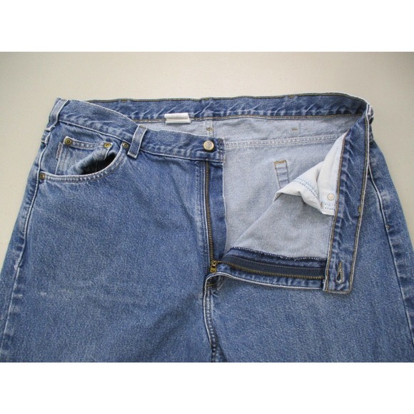Carhartt B180 Jeans Mens 42x32 (fits 40x32) Traditional Straight Leg Blue - Picture 6 of 10